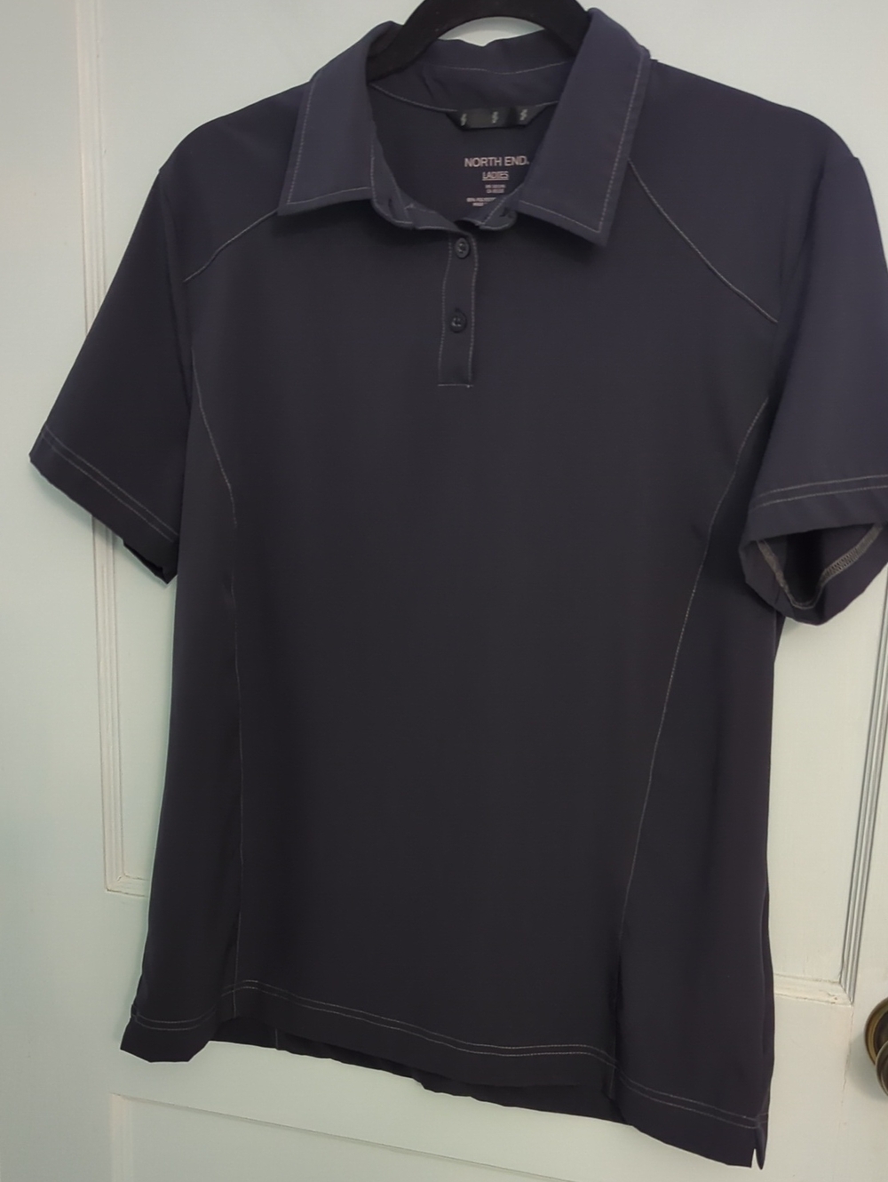 North End Sz L Navy Performance Polo